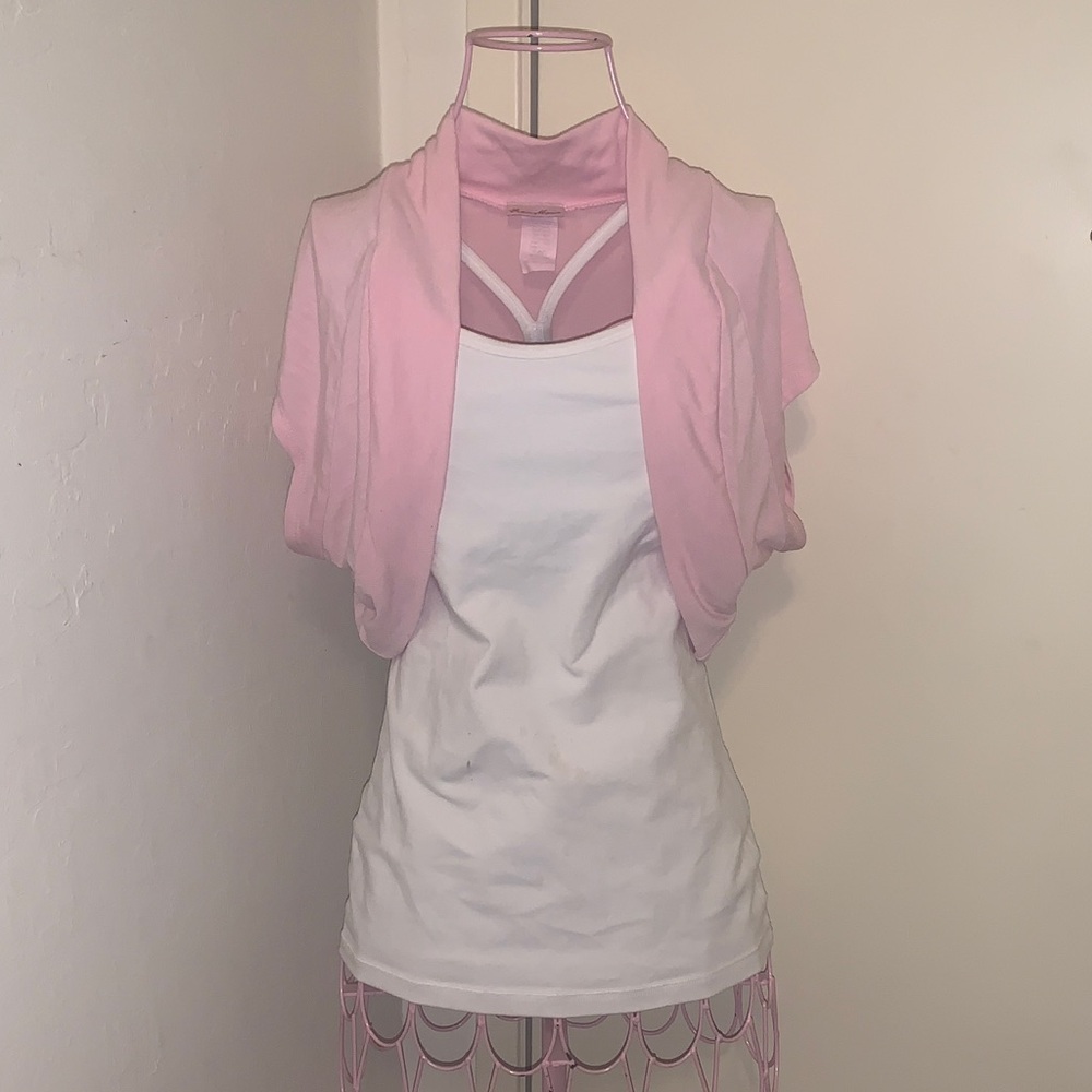 💕Fashion Magazine Pink Bolero Jacket- 1X Plus